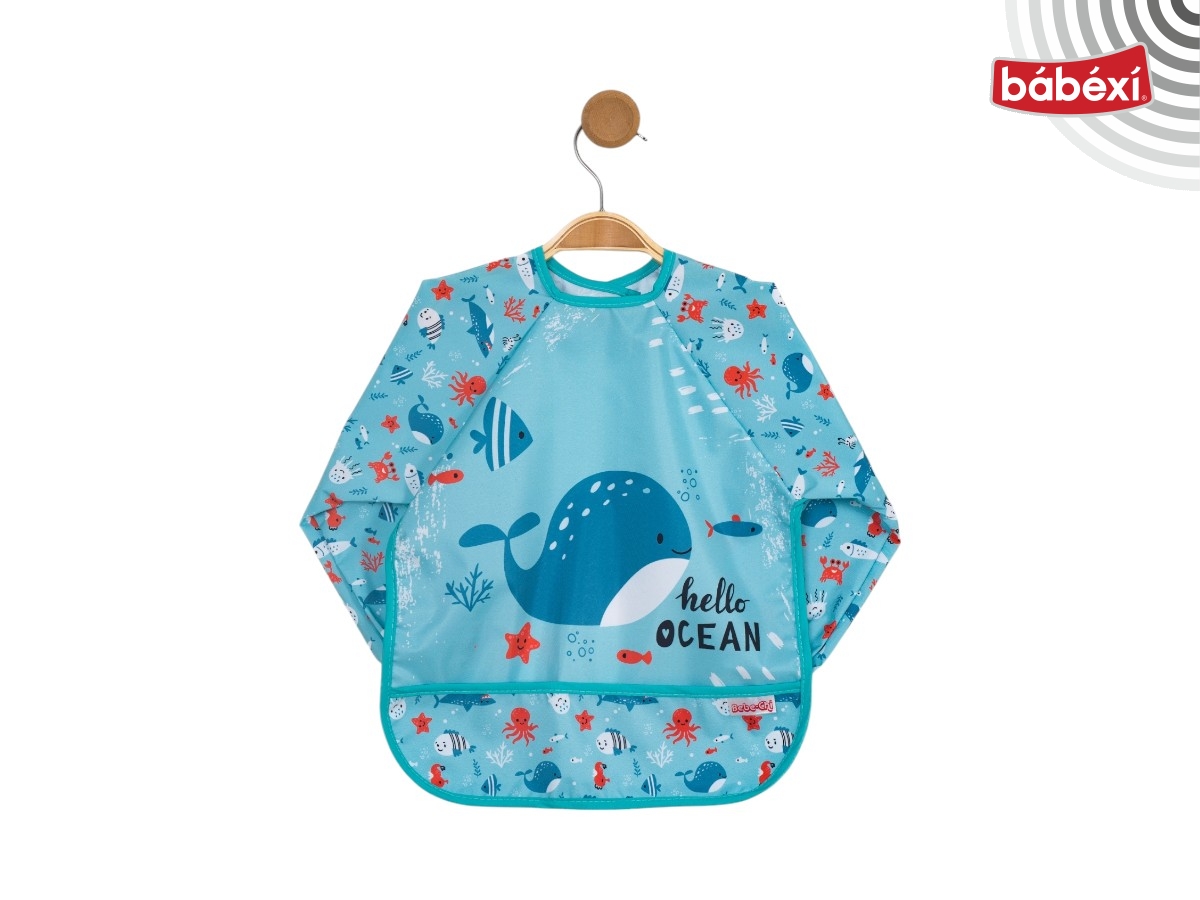 Balina Desenli Kollu Önlük 9 Ay,6 Ay,12 Ay,18 Ay,2Y Uni