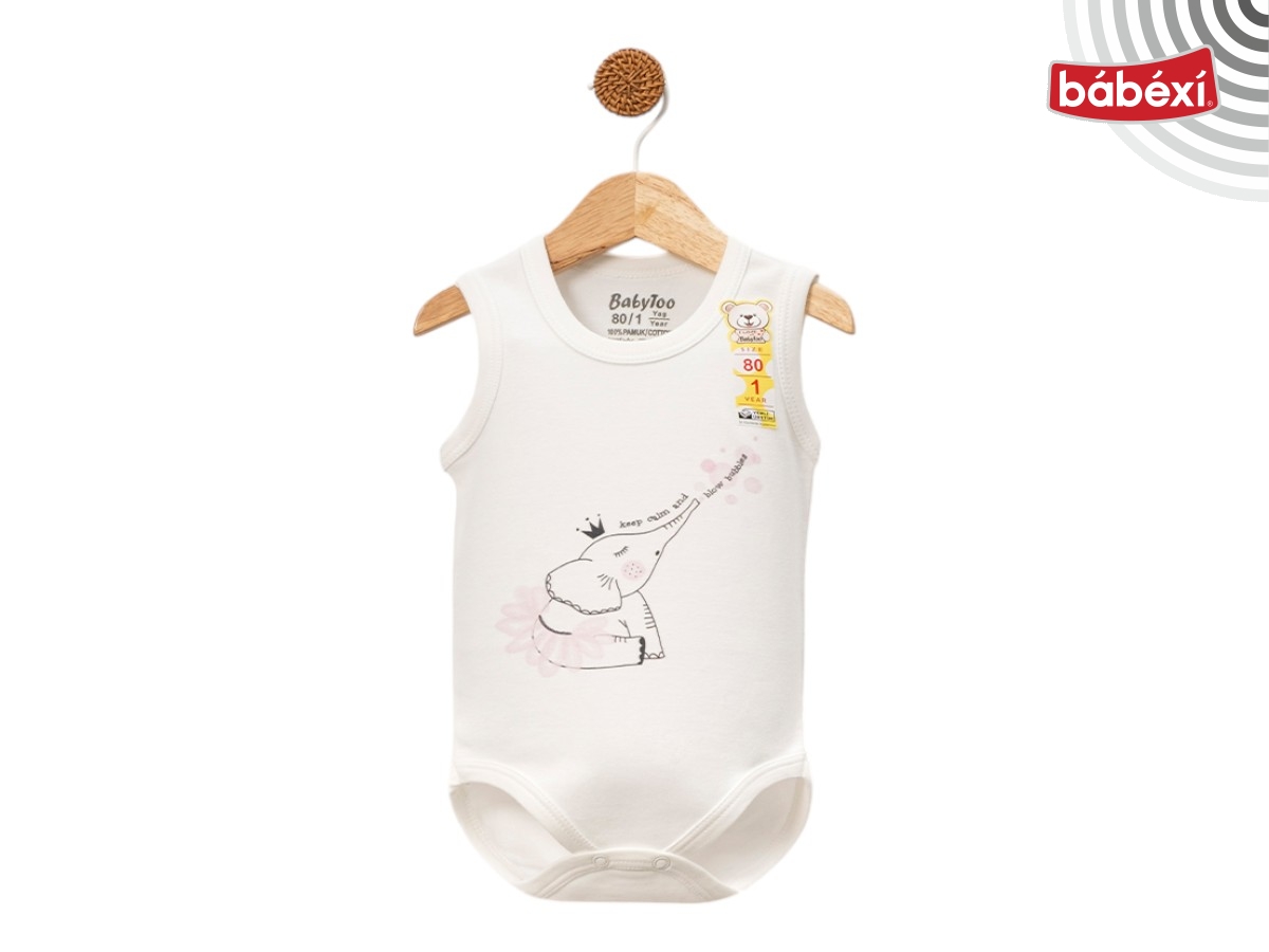 Dijital Fil Baskılı Buyuk Askılı Badi 12 Ay,18 Ay,2Y,3Y Kız
