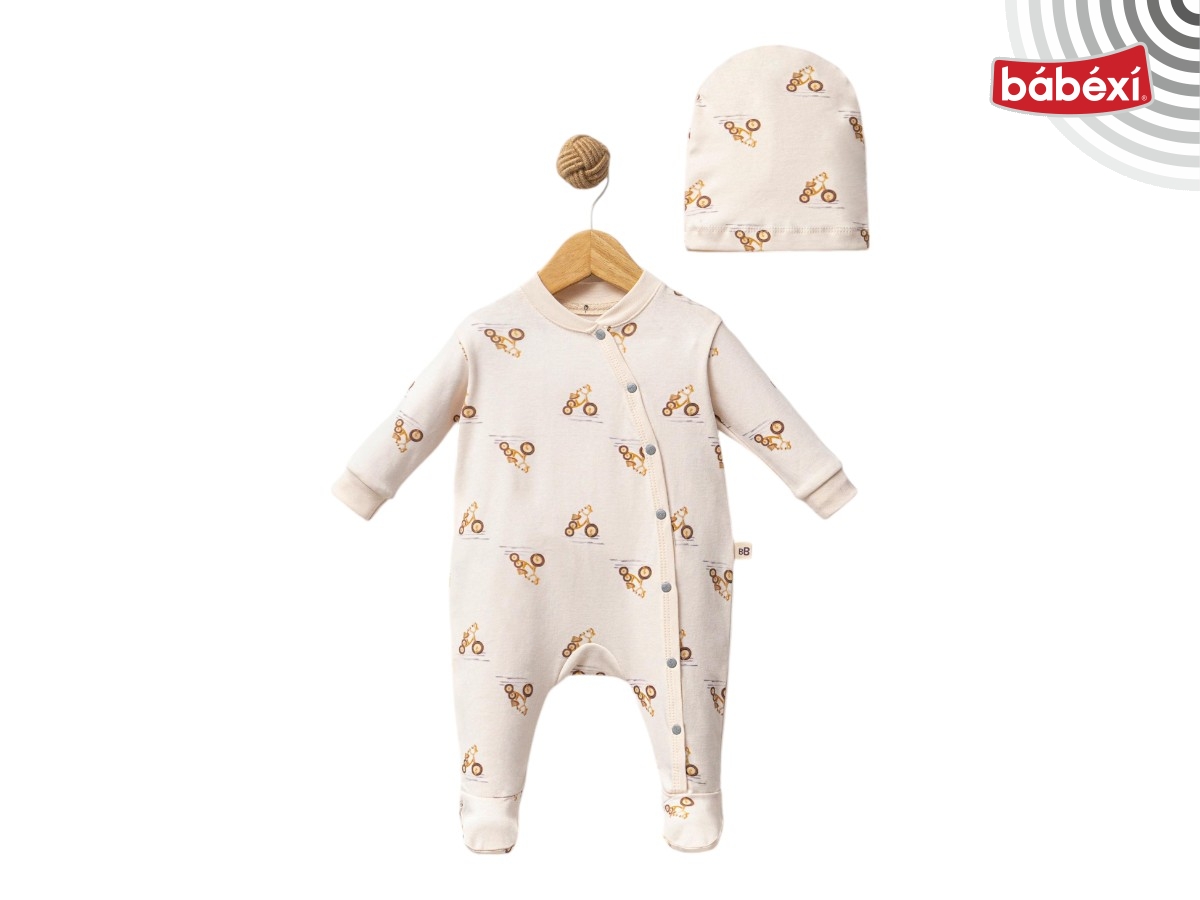 Motor Baskı Bebek Tulum 1 Ay,3 Ay,6 Ay Erkek