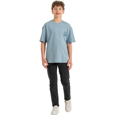 0 YAKA OVERSİZE TİŞÖRT 9Y,10Y,11Y,12Y Erkek