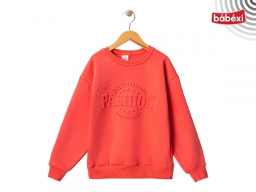 3 İP FASHION Kabartma Baskılı Kız Sweat 9Y,10Y,11Y,12Y Kız