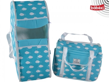 BULUT DESENLİ İKİLİ BEBE TAŞIMA SETİ