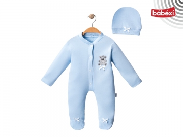 Taşlı Bebe Tulum Ayıcık Desen  3 Ay,6 Ay,9 Ay Erkek