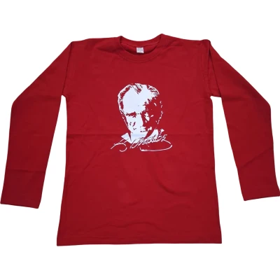 ATATÜRK KIRMIZI SWEATSHIRT 9Y,10Y,11Y,12Y Uni