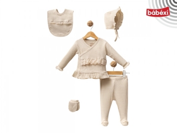 Jakarlı Kız Bebek 5li Set 1 Ay,3 Ay Kız
