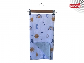 UNİ OYALI ABC DESENLİ PİKELİ MÜSLİN 