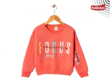 3 İP FOCUS Baskılı Kız Sweat 5Y,6Y,7Y,8Y Kız