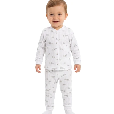 GRİ FİL ÇITÇITLI PİJAMA  2Y,6 Ay,18 Ay,12 Ay Uni