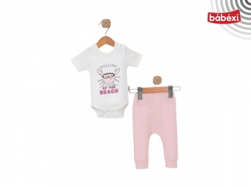 Tavşan Baskılı Badili Kısa Takım 3 Ay,6 Ay,9 Ay Uni
