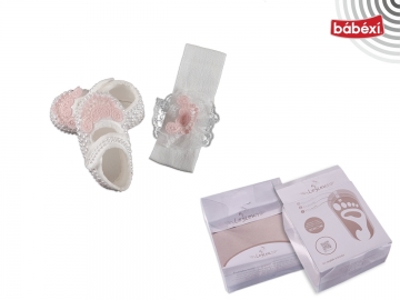 2 Li Full İncili Kız Patik Set 3 Ay Kız