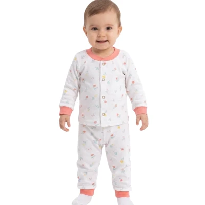 SOFT ÇİÇEK PİJAMA 6 Ay,2Y,18 Ay,12 Ay Kız