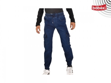 Erkek Kargo Cep Mavi Ges Pantolon 11Y,12Y,13Y,14Y,15Y Erkek