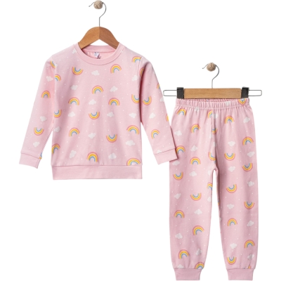 3/6 YAŞ GÖKKUŞAK B.YAKA İNT. PJM. 3Y,4Y,5Y,6Y Kız