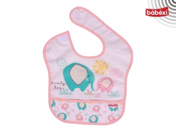 Sevimli Filler Desen Cepli Önlük 6 Ay,9 Ay,12 Ay,18 Ay,2Y Kız