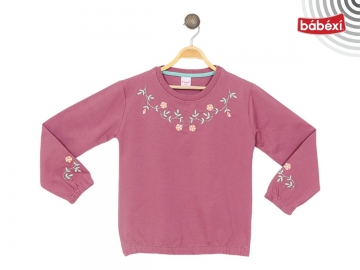 ÖN VE KOL KANEVİÇE ÇİÇEK NAKIŞLI SWEAT 9Y,10Y,11Y,12Y Kız
