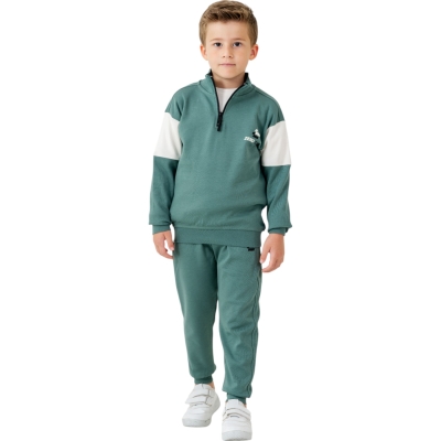 3.LÜ DİK YAKA FERMUARLI TAKIM  3Y,4Y,5Y,6Y Erkek