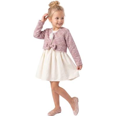 3LÜ ETEKLİ HIRKALI JAKARLI TAKIM 2Y,3Y,4Y,5Y Kız
