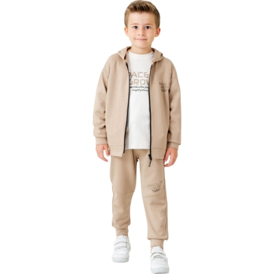 3.LÜ KAPŞONLU FERMUARLI TAKIM  3Y,4Y,5Y,6Y Erkek