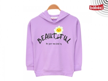 Alg 2iplik Şardonlu Beautıful Kapşonlu Hırka  3Y,4Y,5Y,6Y,7Y Kız