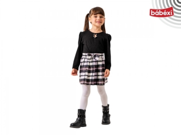 Ekose Etekli Penye Takım  2Y,4Y,5Y,3Y Kız