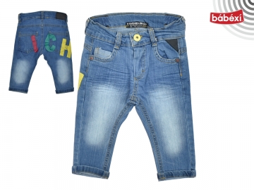 Arkası Rich Baskılı Erkek Kot Pantolon   Erkek