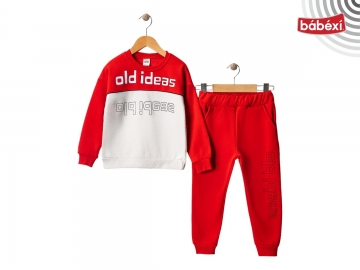 3 İP Parçalı Old İdeas Baskılı Erkek Takım 5Y,6Y,7Y,8Y Erkek