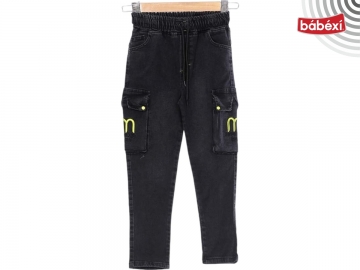 Bel Paça Lastikli Çift Kargo Cepli Erkek Pantolon  3Y,4Y,5Y,6Y,7Y Erkek