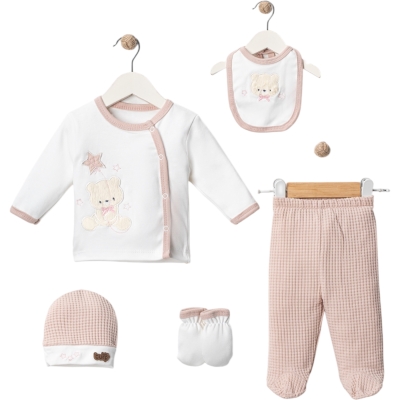 5 Lİ YILDIZLI AYI LÜX ZIBIN SET 1 Ay,2 Ay,3 Ay Uni