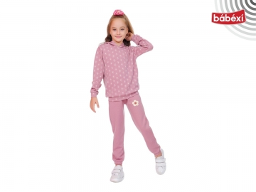 PAPATYA ÇİÇEK BASKILI TAKIM  3Y,4Y,5Y,6Y Kız