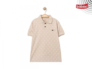 Polo Yaka Desenli Tişört  7Y,8Y,9Y,10Y Erkek