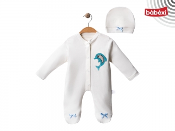 Taşlı Bebe Tulum Yunus 3 Ay,6 Ay,9 Ay Uni