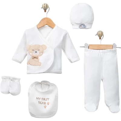 5’Lİ BEAR CONCON LÜX BEBEK ZIBIN 1 Ay,2 Ay,3 Ay Uni