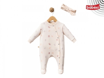 Kelebek Baskı Bebek Tulum 1 Ay,3 Ay,6 Ay Kız