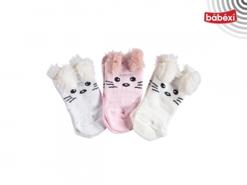 PRİNAYT Kulaklı Bebe Çorabı 1 Ay,6 Ay Kız