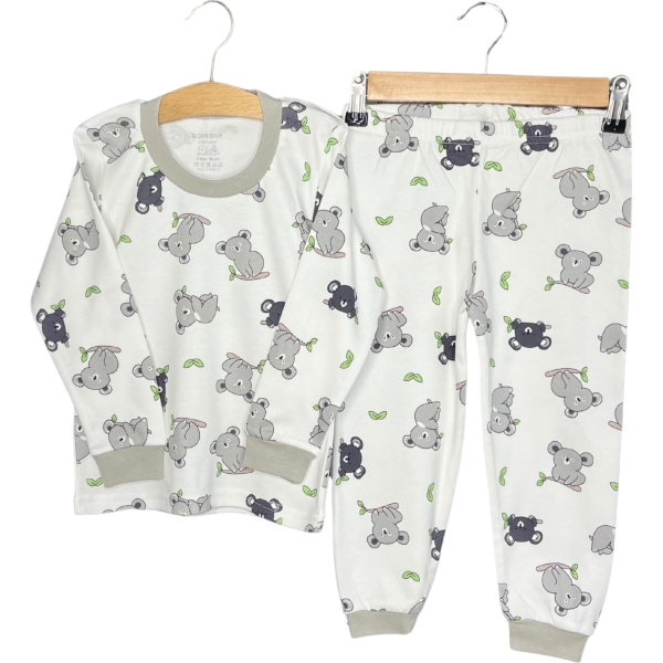 6 YAŞ BİSİKLET PİJAMA YAPRAKLI KOALA 3Y,4Y,5Y,6Y Uni