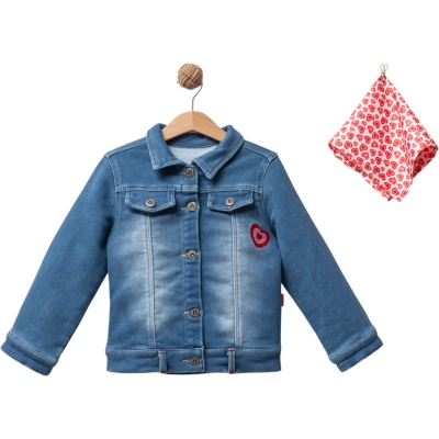 6 YAŞ TAVŞAN BASKILI CEKET  3Y,4Y,5Y,6Y Kız