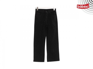 Kemerli Boru Paça Taşlı Kız Kot Pantolon 6Y,7Y,8Y,9Y,10Y Kız