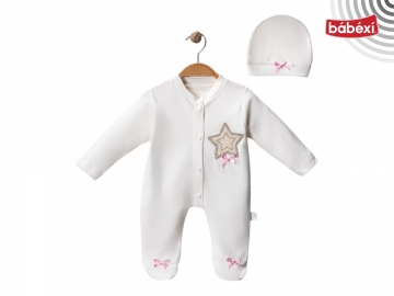 Taşlı Bebe Tulum Yıldız  3 Ay,6 Ay,9 Ay Kız
