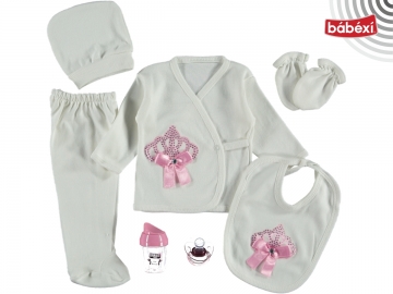 Kız Taşlı Emzikli 7li Set 1 Ay,2 Ay,3 Ay Kız