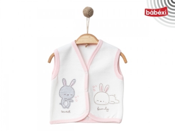 SWEET FAMİLY LÜX KAPİTONE YELEK  3 Ay,6 Ay,9 Ay, Kız