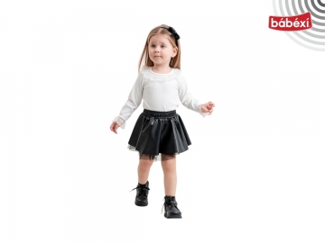 Deri Etekli Penye Takım  6Y,7Y,8Y,9Y Kız