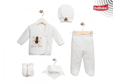 5 Li Organik Waffle Bear Lüx Set  Uni