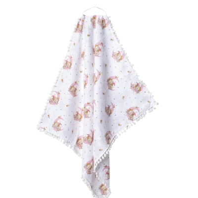 80*90CM ÇİFT KAT PONPONLU UYUYANFİL MÜSLİN BATTANİYE  1 Ay,2 Ay,3 Ay,6 Ay,9 Ay,12 Ay,18 Ay Uni
