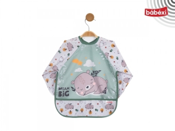 Uykucu Ayı Desenli Kollu Önlük 9 Ay,6 Ay,12 Ay,18 Ay,2Y Uni