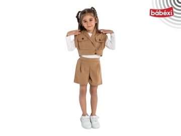 Crop Ceketli Badili 3lü Takım 9Y,10Y,11Y,12Y Kız