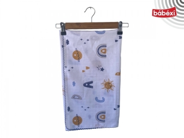  UNİ OYALI ABC DESENLİ MÜSLİN