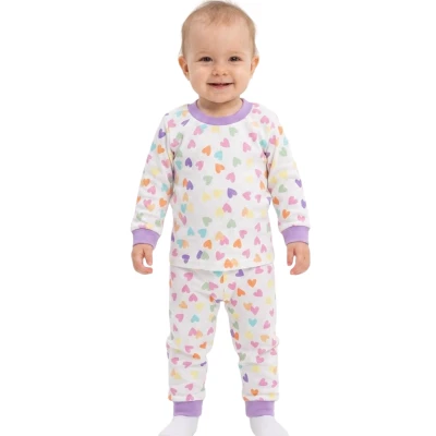 MOR KALPLİ PİJAMA 6 Ay,2Y,18 Ay,12 Ay Kız