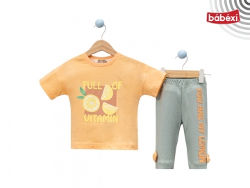 Vitamin Baskili Yazlik 2 Li Takim 2Y,3Y,4Y,5Y Kız