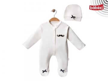 Taşlı Bebe Tulum Bıyıklı  3 Ay,6 Ay,9 Ay Erkek