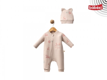 Birth Party Kız Bebek Fermuarlı Tulum 1 Ay,3 Ay,9 Ay Kız
